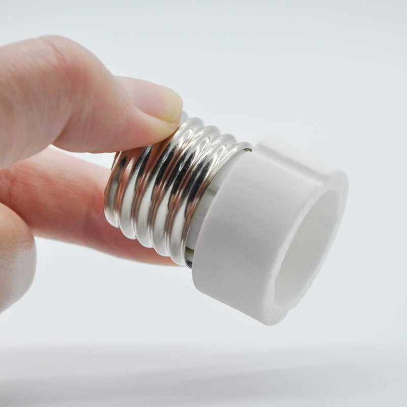 EMNOOTI E26 E27 Edison Screw Socket to GU10 Bayonet Base Adapter,GU10 Ceramic Socket Converters for GU10 Halogen Bulb, GU10 LED Spot Light,UL Listed, 660W/250V - Image 3